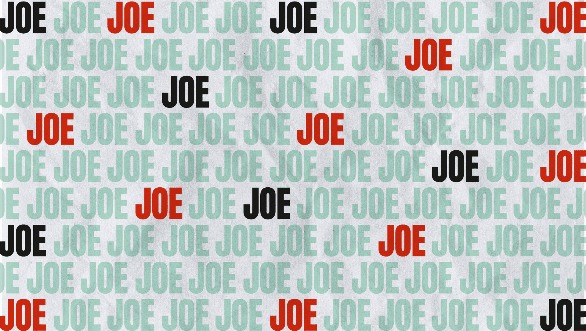 Joe background pattern
